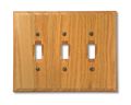 Amerelle 4025ttt Traditional Wood Triple Toggle Wallplate Light Oak 
