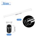 5pcs Clear Rigid Acrylic Pipe 6mm 0 24 Id X Mm 0 39 Od 12 Round Polycarbonate Tube Plastic Tubing With Rubber Caps For Plumbing