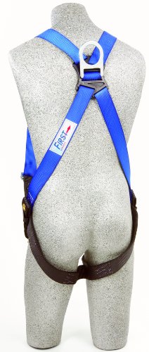 3m Protecta First Ab17550 5-point Adjustment Harness With Back D-ring Universal 310-pound Blue Black