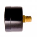 Durachoice 1-1 2 Utility Pressure Gauge Wog Black Steel Case 1 8 Npt Center Back Mount 0-15psi 