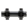 Tie Rod End Adjusting Sleeve For 1990 1991 1992 1993 1994 Nissan D21 Black Steel Medium Thread Front Position 