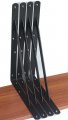 4 Pack L14 X H 10 Black Heavy Duty Shelf Brackets With Screws Metal Support Angle For Shelves L Floating 