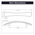 Belwith-keeler B076861-10b Vale Collection Pull 5-1 16 Inch 128mm Center To Oil-rubbed Bronze