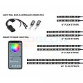 Ledglow 8pc Bluetooth Advanced Million Color Led Motorcycle Accent Underlow Lighting Kit Smartphone App Dual Zone Brake Lights