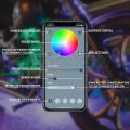 Ledglow 8pc Bluetooth Advanced Million Color Led Motorcycle Accent Underlow Lighting Kit Smartphone App Dual Zone Brake Lights
