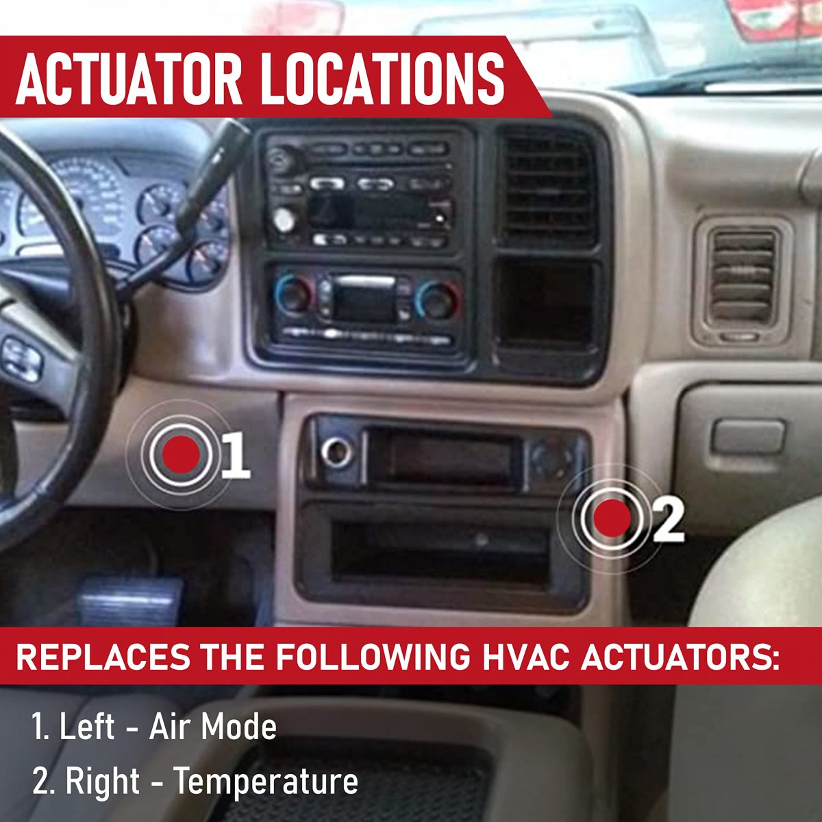 604107 Hvac Blend Door Actuator Replaces 604107 16124932 16177412 604-107 For ...