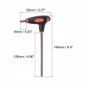 Uxcell 5mm Ball End Hex Key T-handle Wrench Spanner Metric S2 Steel 4 Pcs