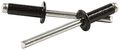 3 16 Small Head Aluminum Steel Mandrel Pop Rivets 50ct Black 