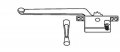Casement Window Operator Right Hand Face Mount Brown 9 In Long Arm With Handle Part Number 36-115 