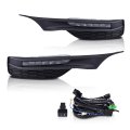 G-plus Front Bumper Fog Lights Lamps With Bezels Switch And Wiring Kit Compatible Honda Accord 4-door Sedan 2016 2017 Clear 
