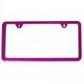 Uframe Set Of 2 License Plate Frames Holders Hot Pink Finished Powder Coated Slim Style Screw Holes A