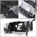 Factory Style Smoked Housing Headlight Corner Lamps Tool Kit Compatible With Dodge Ram Truck 94-02