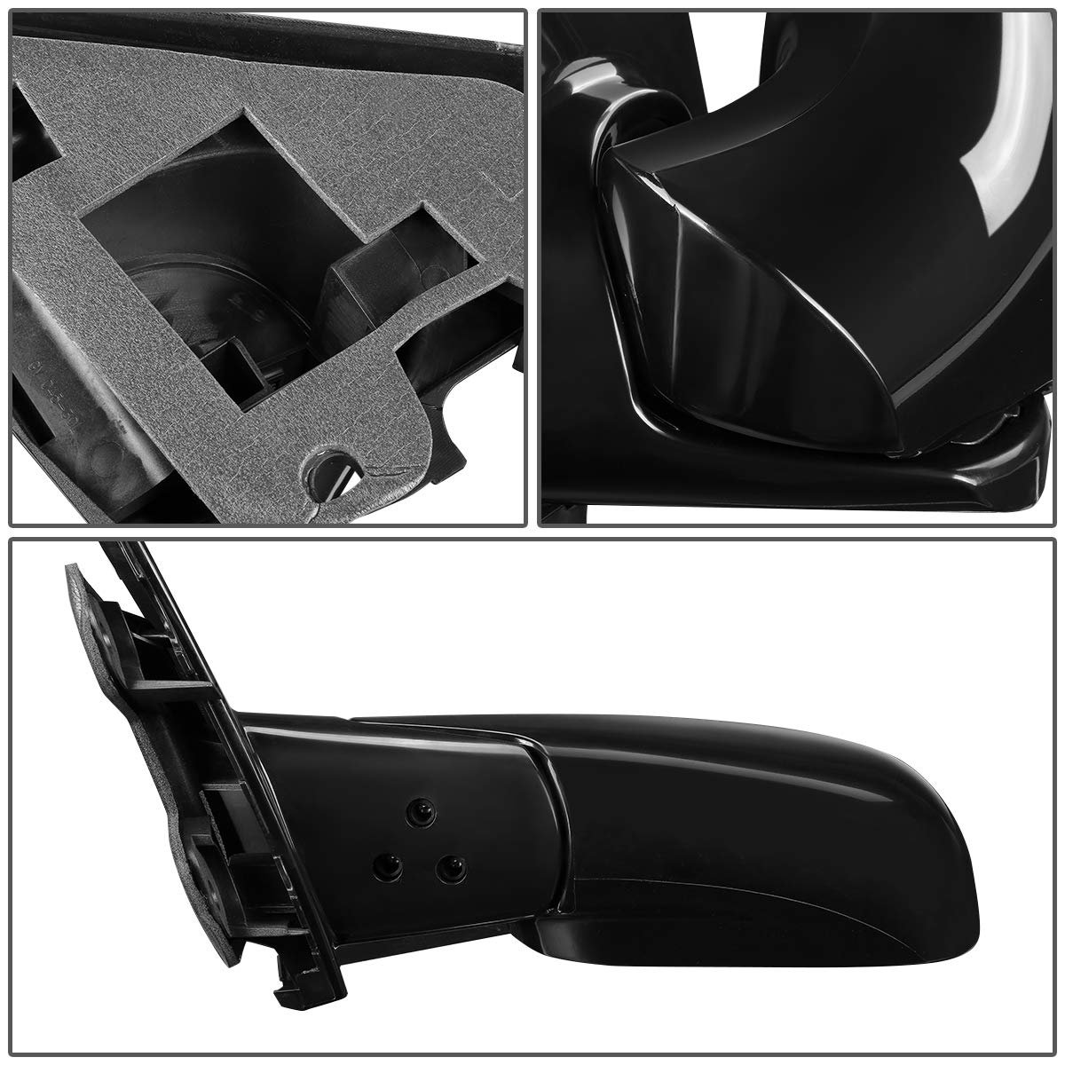 Manual Side View Door Mirror Pair Ch1320110 Ch1321110 For 96-00 Chrysler Town And Country Dodge Caravan Plymouth Grand Voyager