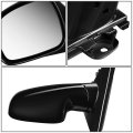 Manual Side View Door Mirror Pair Ch1320110 Ch1321110 For 96-00 Chrysler Town And Country Dodge Caravan Plymouth Grand Voyager