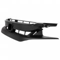 Kuafu Front Bumper Grill Compatible With 2019-2020 Honda Civic Sedan Coupe Upper Hood Grille Painted Gloss Black Matte