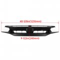 Front Bumper Grill For 2019-2020 Honda Civic Sedan Coupe Upper Hood Grille Painted Gloss Black Matte