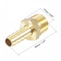 Uxcell Brass Hose Barb Fitting Straight 5 16 Inch X Npt 3 8 Male Thread Pipe Connector For Water Air Fuel Tube 2pcs