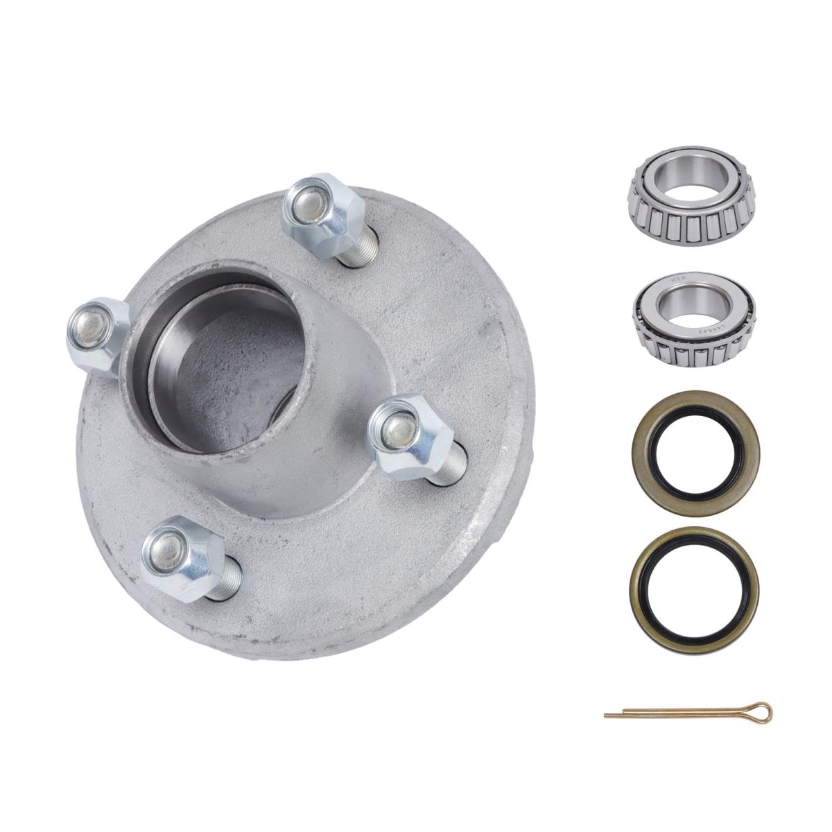 4 On Inch Galvanized Trailer Hub Bearing Kit Suitable For 2000lbs Capacity And 1 Spindle