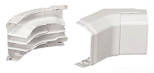 Panduit Tgiciw Power Rated Raceway Adjustable Inside Corner Fitting Off White