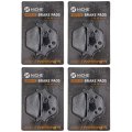 Niche Rear Brake Pad Set For Harley-davidson 44209-87d Semi-metallic 4 Pack