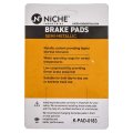 Niche Rear Brake Pad Set For Harley-davidson 44209-87d Semi-metallic 4 Pack