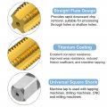 Uxcell Metric Thread Tap M18 X 2 5 H2 Titanium Coated M35 High Speed Steel Straight Flute Screw Milling Machine Taps Threading