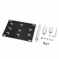 Uxcell Black Front Bumper Tow Hook License Plate Mounting Bracket Holder For Volkswagen After 2010