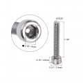 Uxcell 10-24x1-1 8 Hex Socket Head Cap Screw Bolts 304 Stainless Steel Polished 25pcs