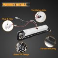 X Autohaux Tail High Mount Brake Stop Light Al3z-13a613-e Rear Cab Center Third Cargo Lamp For Ford F-150 2009-2014 Abs Black