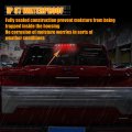 X Autohaux Tail High Mount Brake Stop Light Al3z-13a613-e Rear Cab Center Third Cargo Lamp For Ford F-150 2009-2014 Abs Black