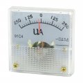 Uxcell Analog Current Panel Meter Dc -250-250ua 91c4 Ammeter For Automotive Circuit Testing Charging Battery Ampere Tester