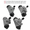 Front Rear Brake Wheel Cylinders All 4 Fit For Kawasaki Kaf300 Mule 500 520 550 1991-2004 Oem 43092-1057 43092-1058