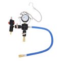 Keenso Coolant Pressure Tester Kit Universal Radiator With 0-35psi Gauge 0-200 Thermometer For Automotive Cooling System Leak