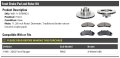 Front Ceramic Brake Pad And Rotor Kit For 1998 To 2002 Ford Ranger Rwd With 4 Wheel Abs 11 28 In Diameter