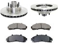 Front Ceramic Brake Pad And Rotor Kit For 1998-2002 Ford Ranger Rwd With 4-wheel Abs 