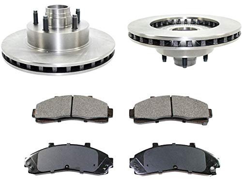 Front Ceramic Brake Pad And Rotor Kit For 1998 To 2002 Ford Ranger Rwd With 4 Wheel Abs 11 28 In Diameter