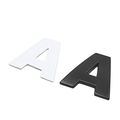 Uxcell 3d Metal A Letter Shaped Alphabet Sticker Car Auto Emblem Badge Decal Black