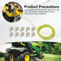 1 4 In Id X 3 8 Od Fuel Line Kit 10 Ft Long Gas Hose With Clamps For Small Engines Pressure Washers And Trimmers