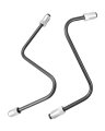 A Pair Of Brake Tube Caliper Flex Hose Front Left Right Fit For Toyota Tacoma 2005 2006 2007 2008 2009 2010 2011 Replace 