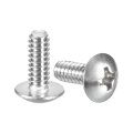 6-32 X 3 8 Truss Head Phillips Machine Screws Full Thread Drive 304 Stainless Steel 18-8 Quantity 100 
