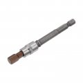 Uxcell H8 Hexagon Bit Socket 1 4 Square Drive Cr-v Sockets S2 Steel Bits 5 Length With Hex Shank Power Drill Adapter