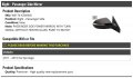 Right Passenger Side Power Mirror With Turn Signalout Heated Glass Compatible With 2011 2016 Kia Sportage