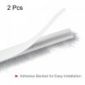 Uxcell Weather Stripping Brush 33ft L X 0 3 W 5 H Self-adhesive Seal Weatherstrip Sweep Gray For Door Window 2pcs Total 66ft