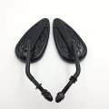 Xkh- Motorcycle No Logo Black Aluminum Teardrop Mirror Compatible With Superglide Fat Bob Fxef 74ci 80ci B01bg1mfpo