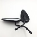 Xkh- Motorcycle No Logo Black Aluminum Teardrop Mirror Compatible With Superglide Fat Bob Fxef 74ci 80ci B01bg1mfpo