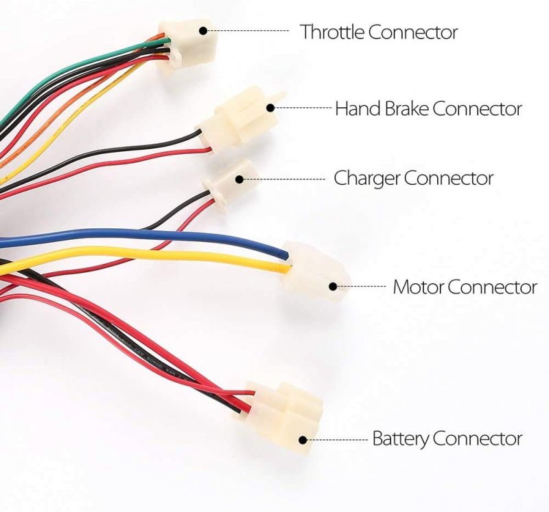24v Control Module And Led Twist Throttle Kit For Razor Dirt Quad Model Hb2430-tyd6-fs-rohs 6 Pin Connector Electrical