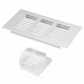 Uxcell Air Vent 150mmx80mm Ventilation Grille Aluminum Alloy Louvered Grill Cover 2pcs 