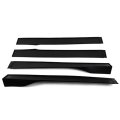 Universal Car Rocker Panel Extension Lower Side Skirts 4pcs Double-sided Tape Not Included Black Body Skirt Splitter Kit 