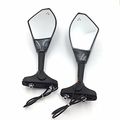 Smt Group Motorcycle Blue Led Turn Signal Mirror Carbon Fiber Smoke For Honda Cbr 125r 150r Suzuki Sv650s Katana Tl1000r