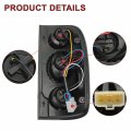 Hecasa Pair Tail Lights Compatible With 2001-2004 Toyota Tacoma Replacement For To2800139 To2801139 11553600 11553500lights
